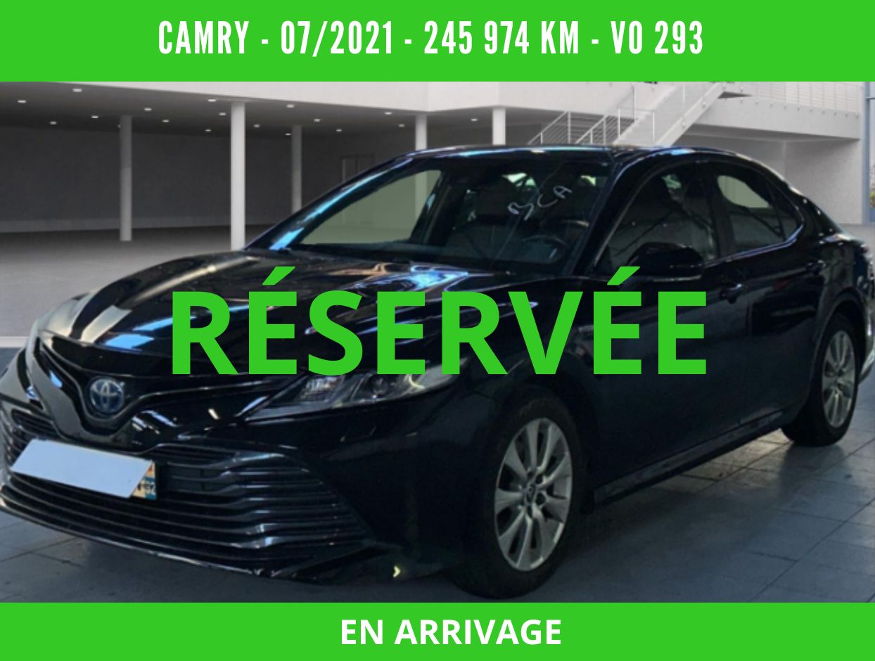 CAMRY HYBRIDE PRO 218 CH 2WD DYNAMIC BUSINESS BOITE AUTO – 07/2021 – 245 974 km – 1ère main – TVA récupérable - VO 293